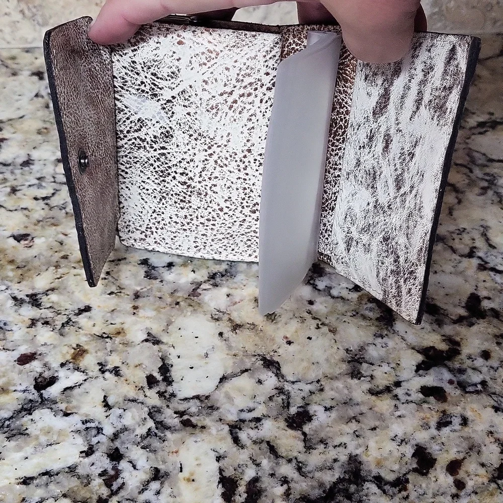 Patricia Nash Metallic White Astor Wallet